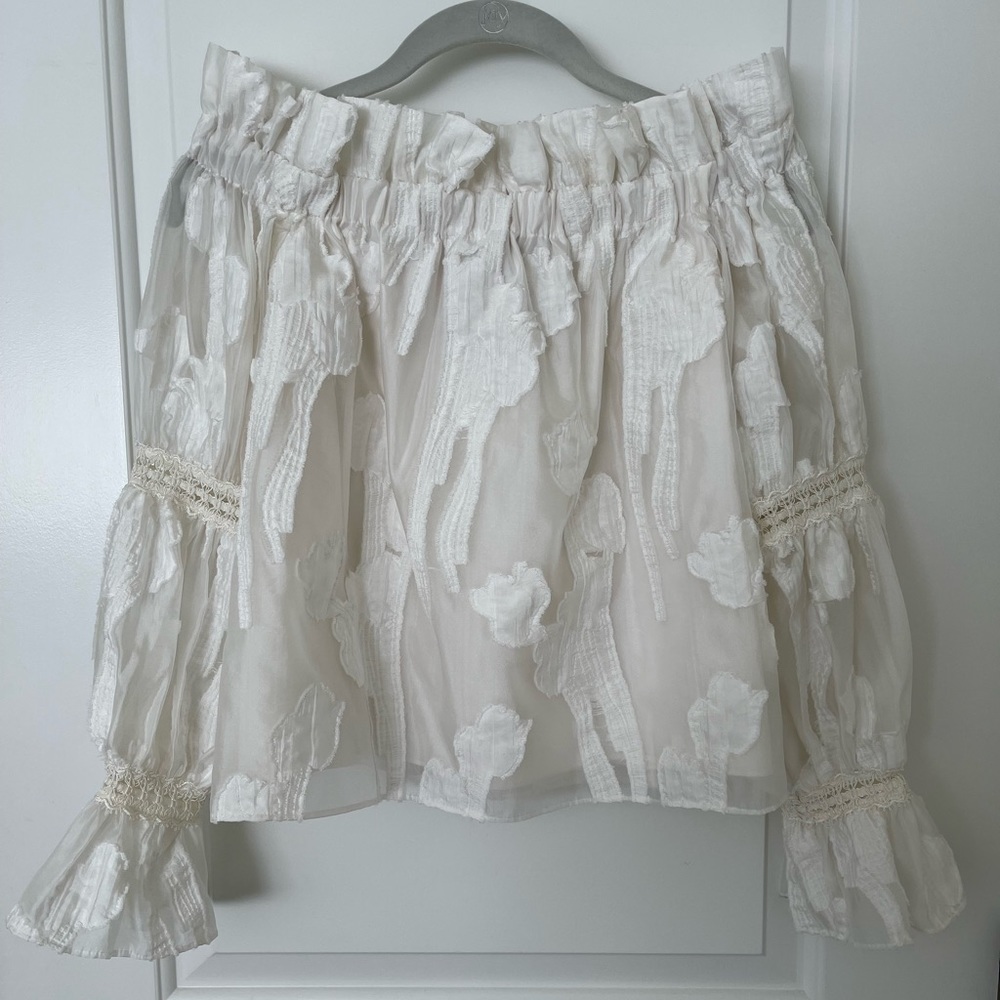 Alexis Raza Top in White - size Small